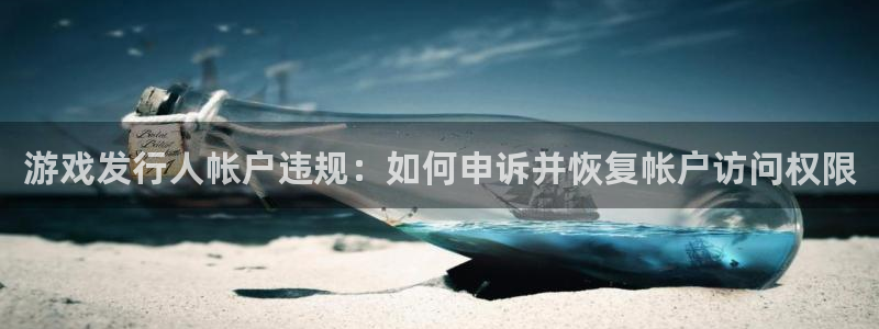 新城平台计7O777：游戏发行人帐户违规：如何申诉并恢复帐户访问权限